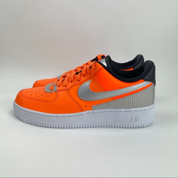 Nike Air Force 1 '07 LV8 3M Low Total Orange Mens - Picture 2 of 12